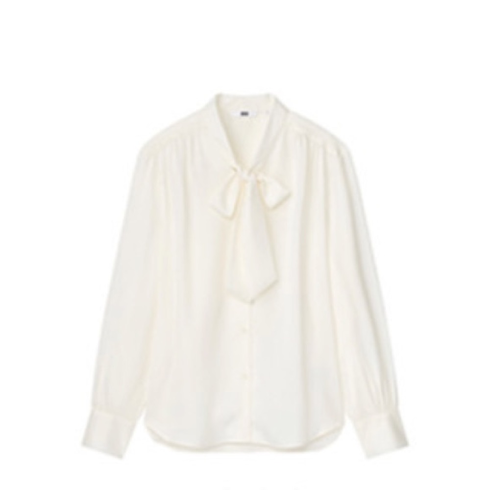 [SOLD] Uniqlo bow blouse